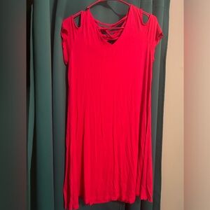 Cato pink dress with cut out in the back size medium